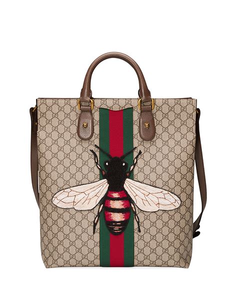 fabulous embroided bee bag gucci|Gucci shopping bags.